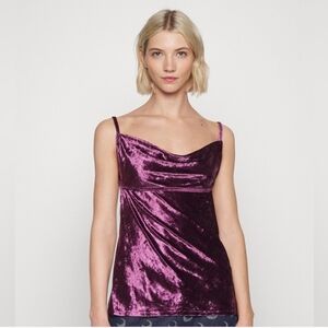 NWT Intimately Free People All Night Velvet Camisole Fig Jam